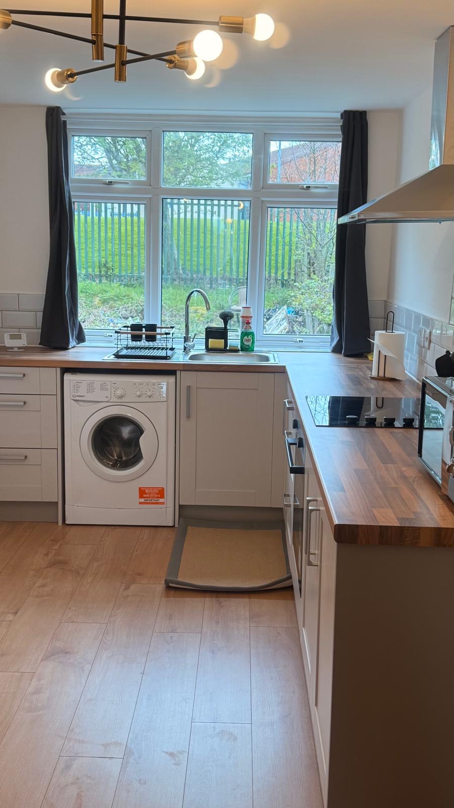 Clean and bright bathroom with essential amenities
